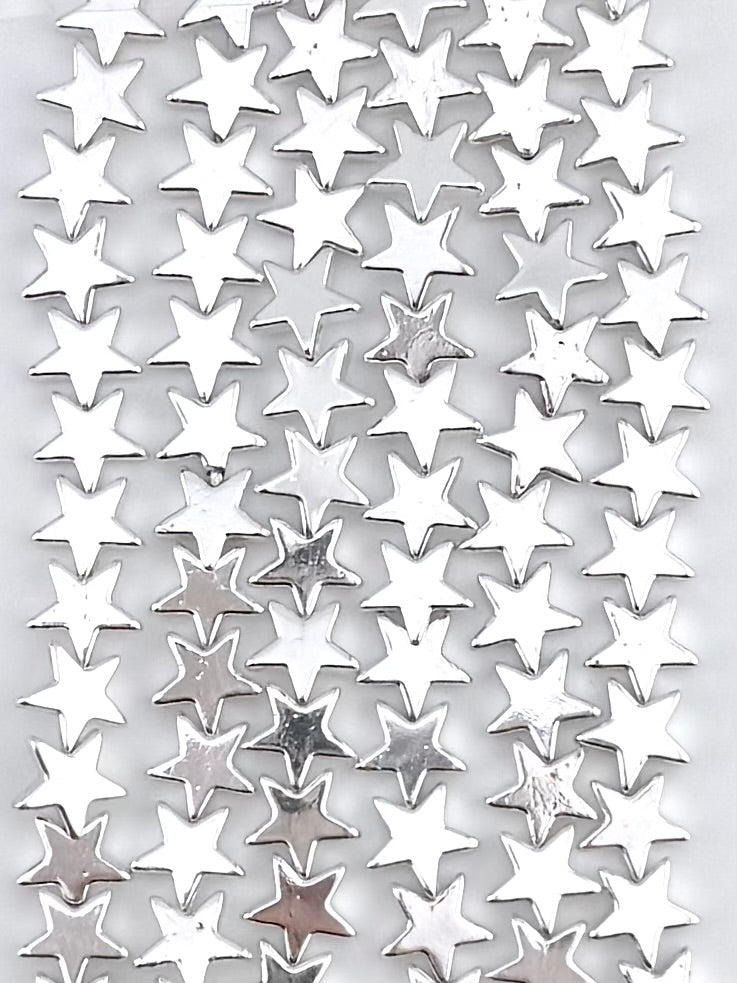 3x9mm Hematite Star Silver