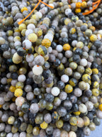 3mm Faceted Bumble Bee Jasper Beads