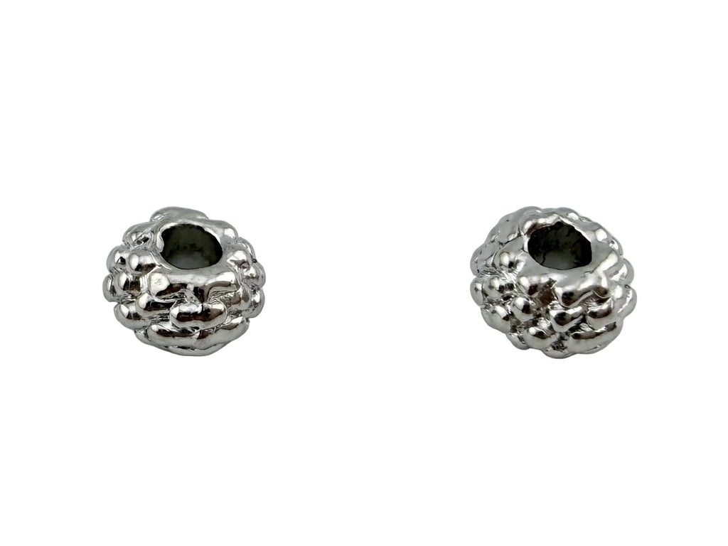 4x6mm Spacer Bead Rhodium