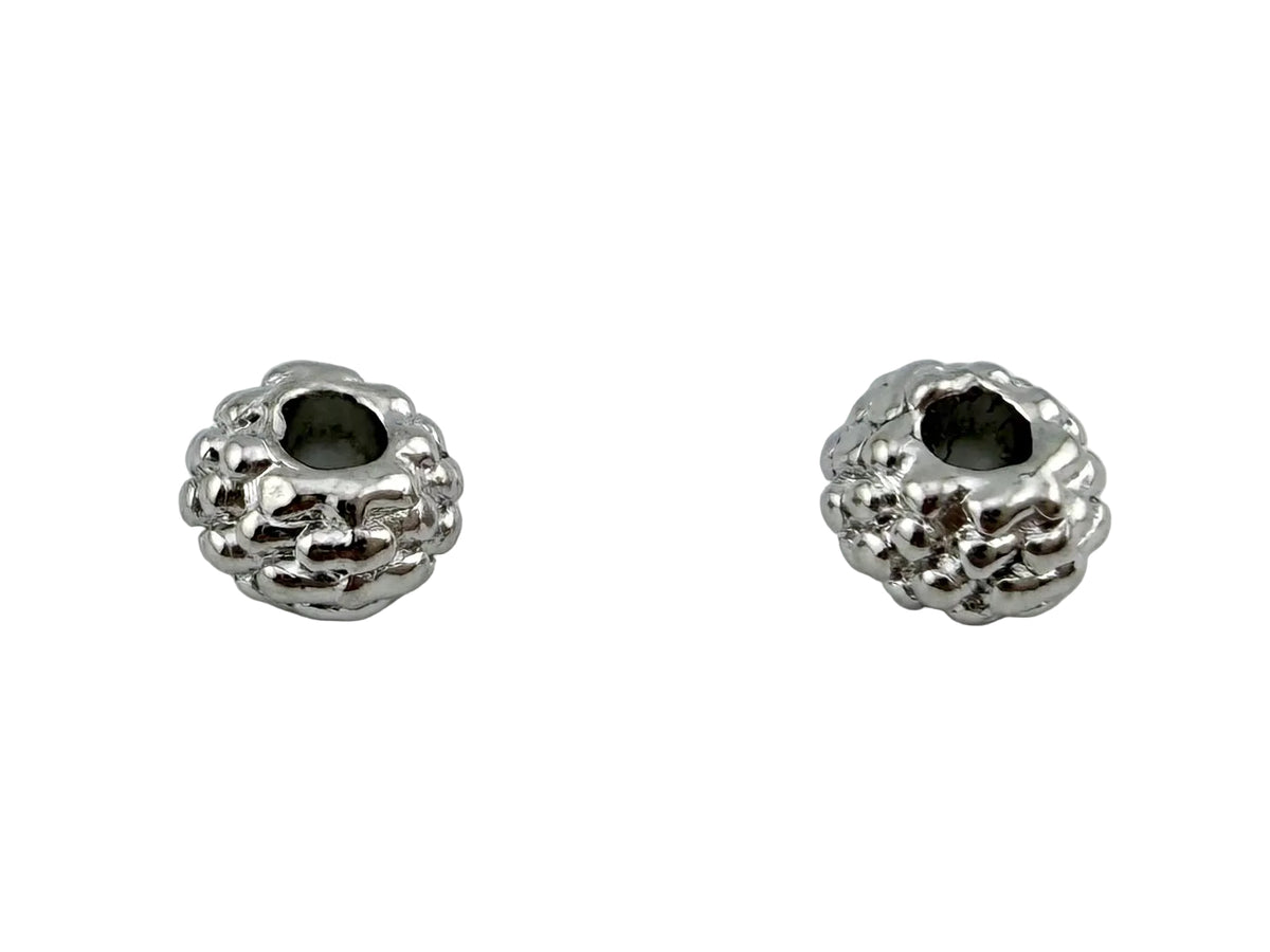 4x6mm Spacer Bead Rhodium
