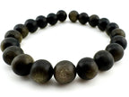 Matte Golden Obsidian Beads Available in 6mm, 8mm Sizes