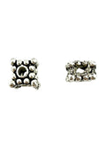 4x6mm Spacer Bead Rhodium