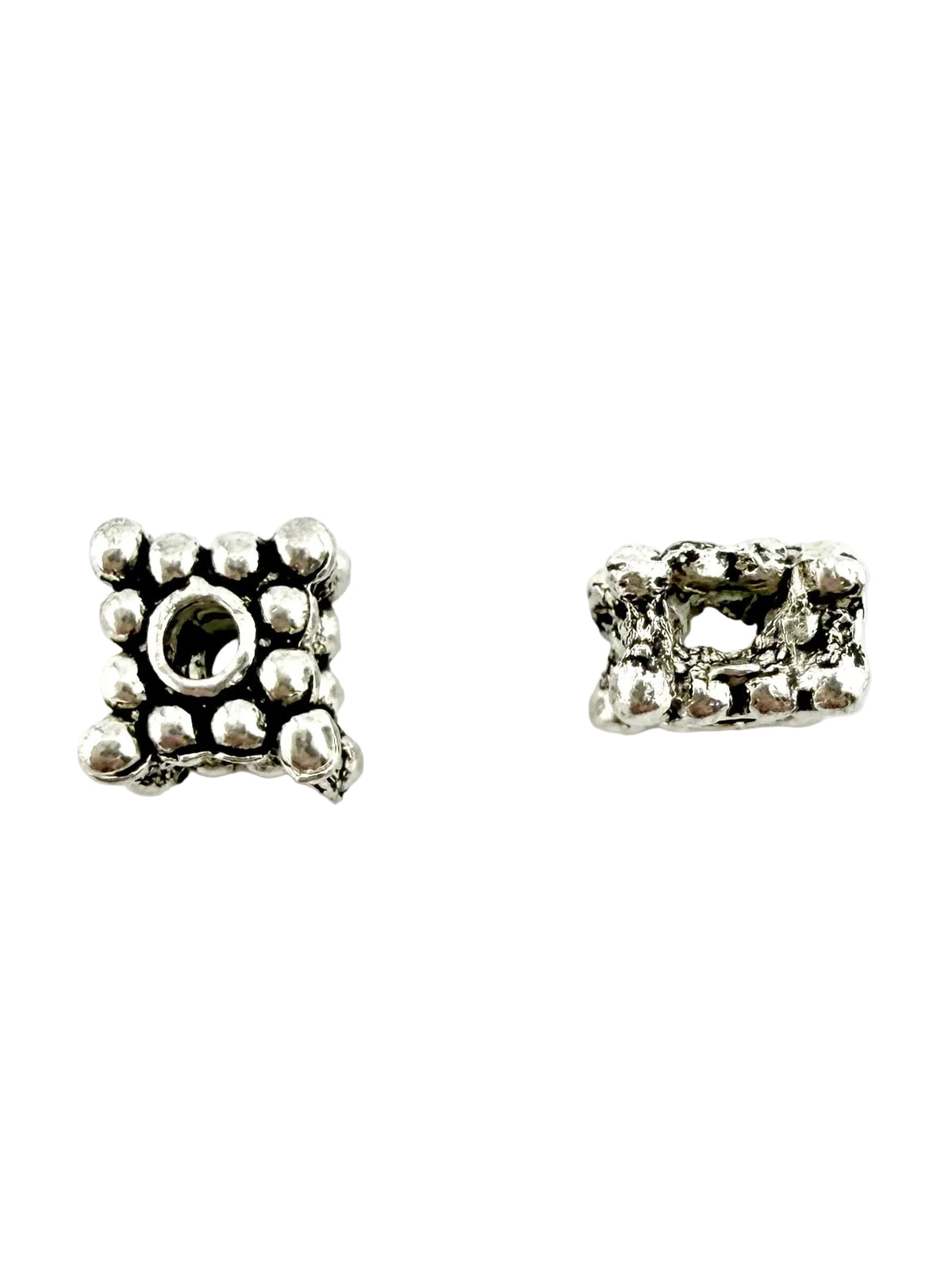 4x6mm Spacer Bead Rhodium
