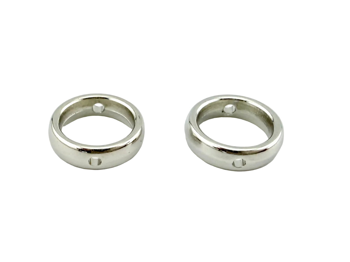 12x3.5mm Tibetan Spacer Barrell Rhodium