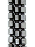 5x8mm Magnetic Hematite Faceted Column Beads