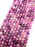 3.5mm Faceted Light Ruby Beads