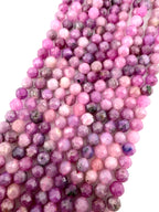 3.5mm Faceted Light Ruby Beads