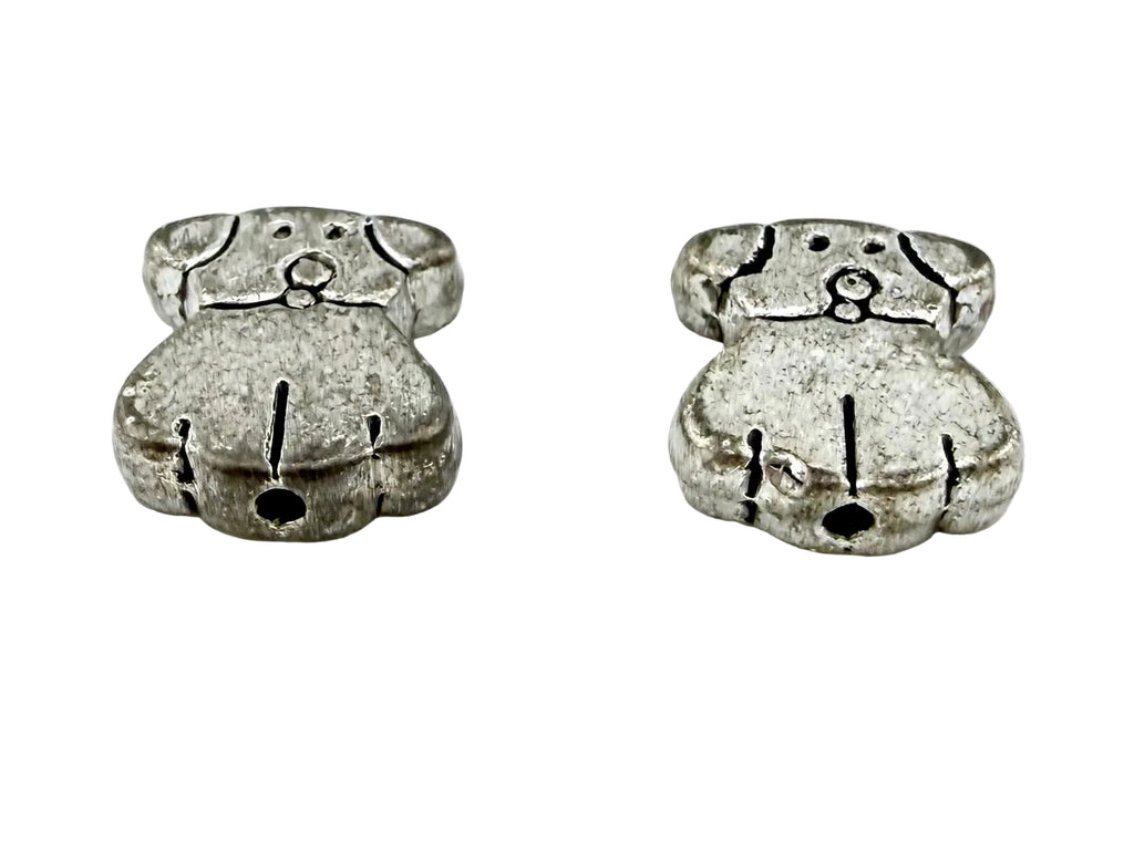 10x9mm Dog Spacer Bead Rhodium