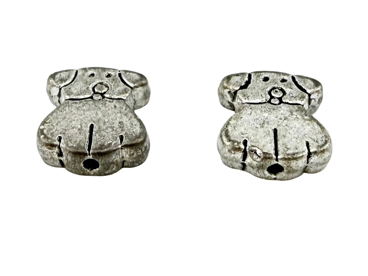 10x9mm Dog Spacer Bead Rhodium