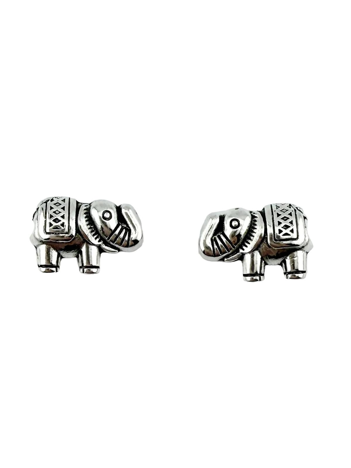 12x8mm Elephante Spacer Bead Rhodium