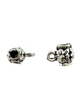 8x6mm Barrell Hanger Spacer Rhodium