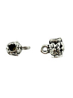 8x6mm Barrell Hanger Spacer Rhodium