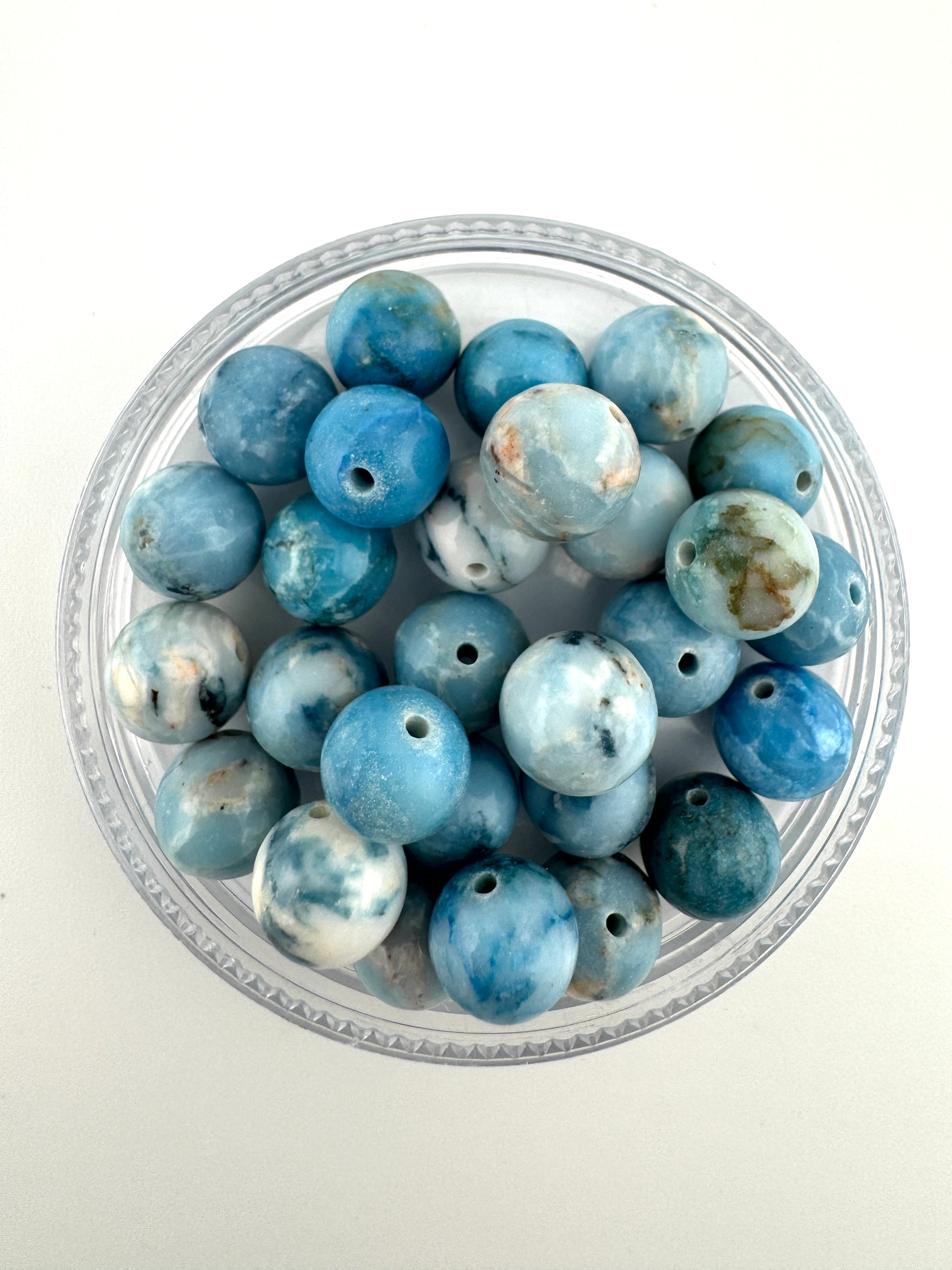 Chinese Larimar Beads Available in 6mm, 8mm, 10mm Sizes