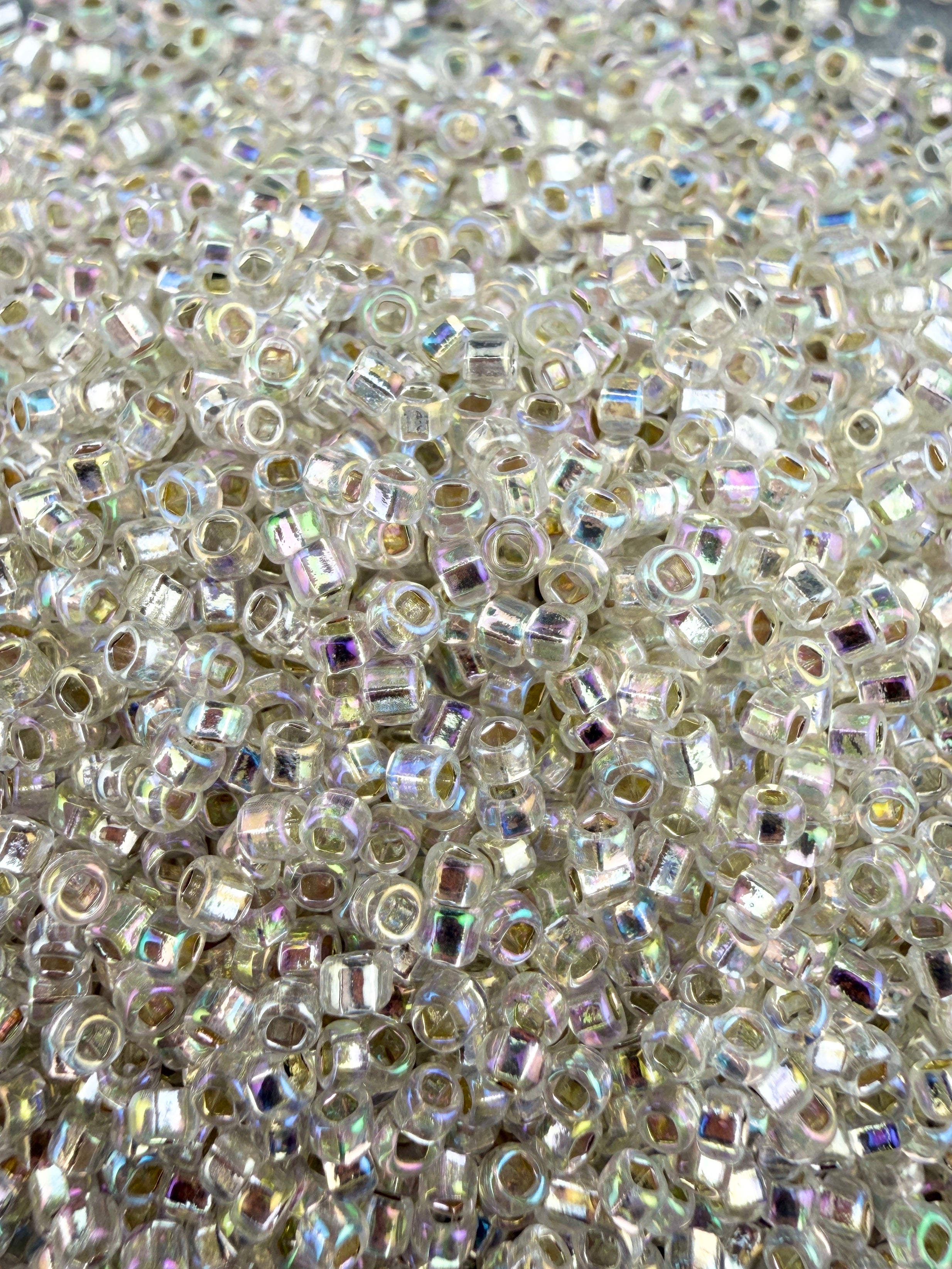 Mino Seed Beads 11/0 Crystal Silverlined AB