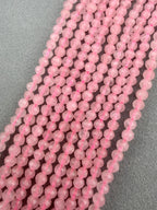 3.5mm Faceted Rose Quartz Beads
