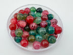 Dyed Dragon Vein Agate Beads Available in 6mm, 10mm Sizes