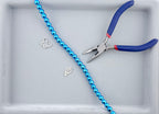 8mm Round Hematite Beads Metallic Blue