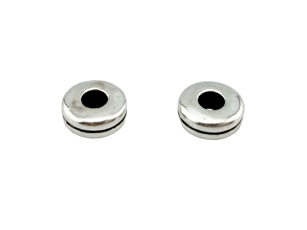 2.5x6mm Spacer Disk Rhodium