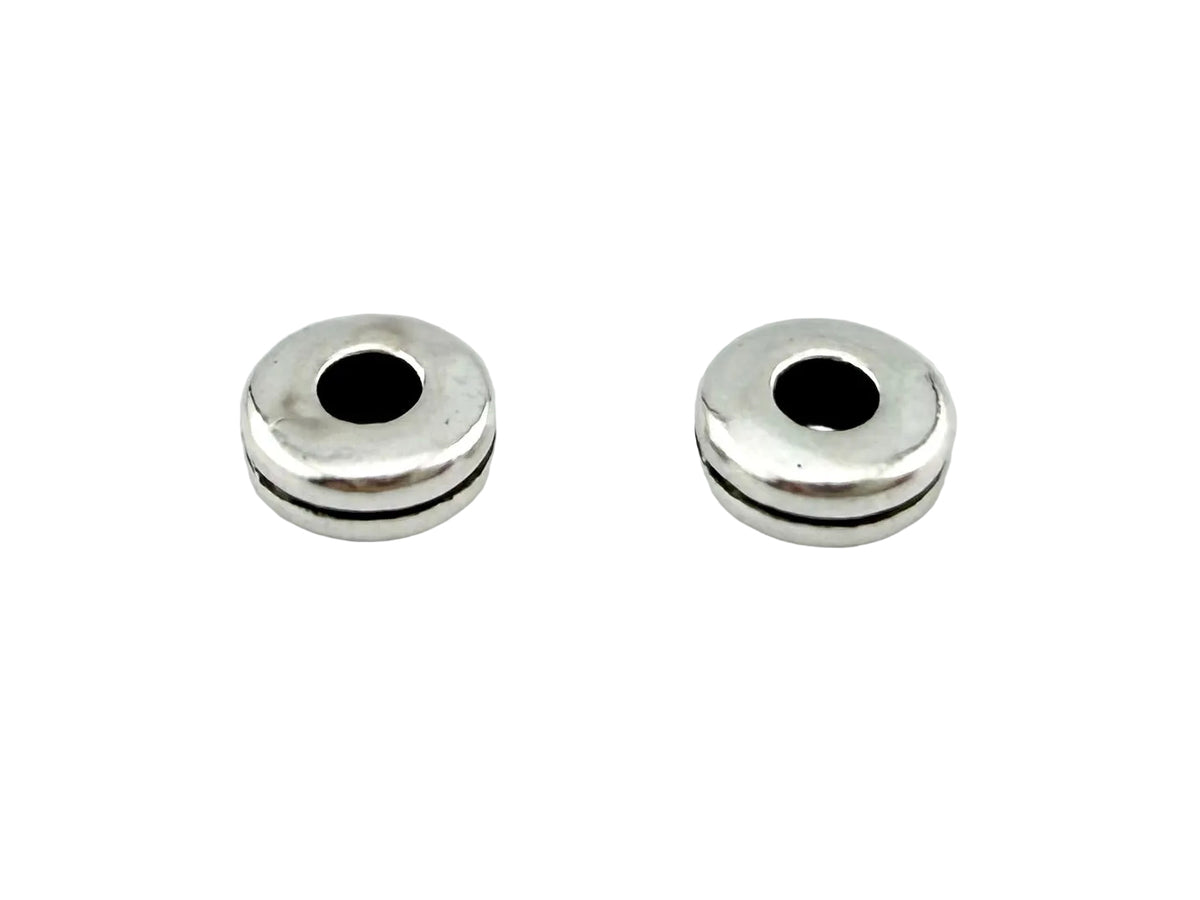 2.5x6mm Spacer Disk Rhodium
