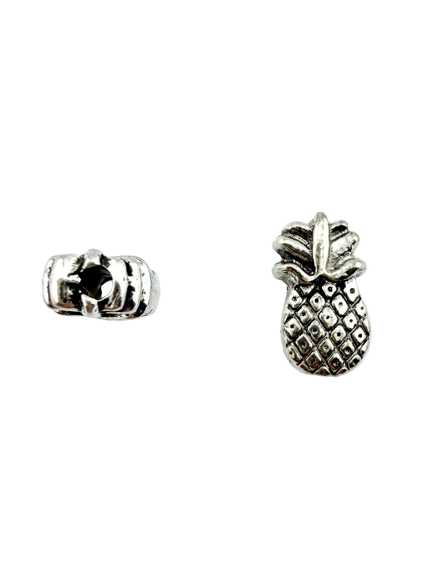 10x3.5mm Pineapple Spacer Bead Rhodium