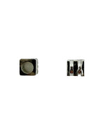 2.5mm Cube Spacer Rhodium