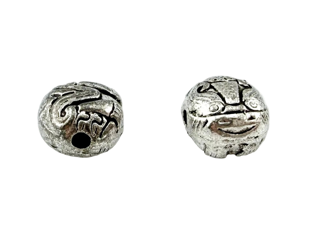 8.5x7mm Spacer Bead Rhodium