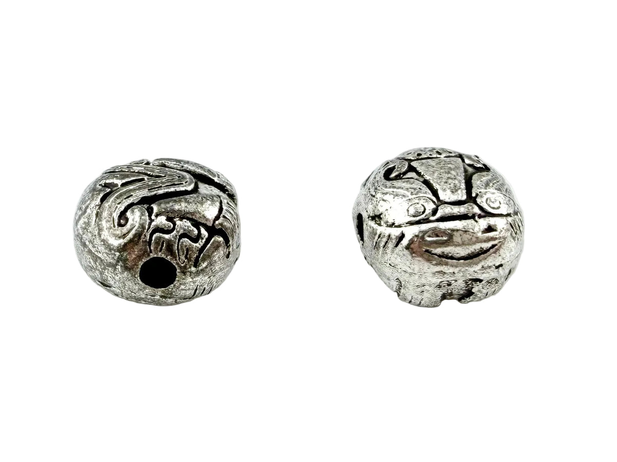 8.5x7mm Spacer Bead Rhodium