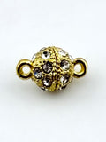 8.5mm Round Magnetic Claps Gold
