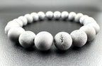 Silver Druzy Beads Available in 6mm, 8mm Sizes