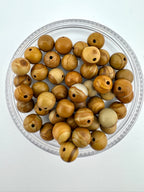Light Brown Petrified Wood Beads Available in 6mm, 8mm, 10mm Sizes