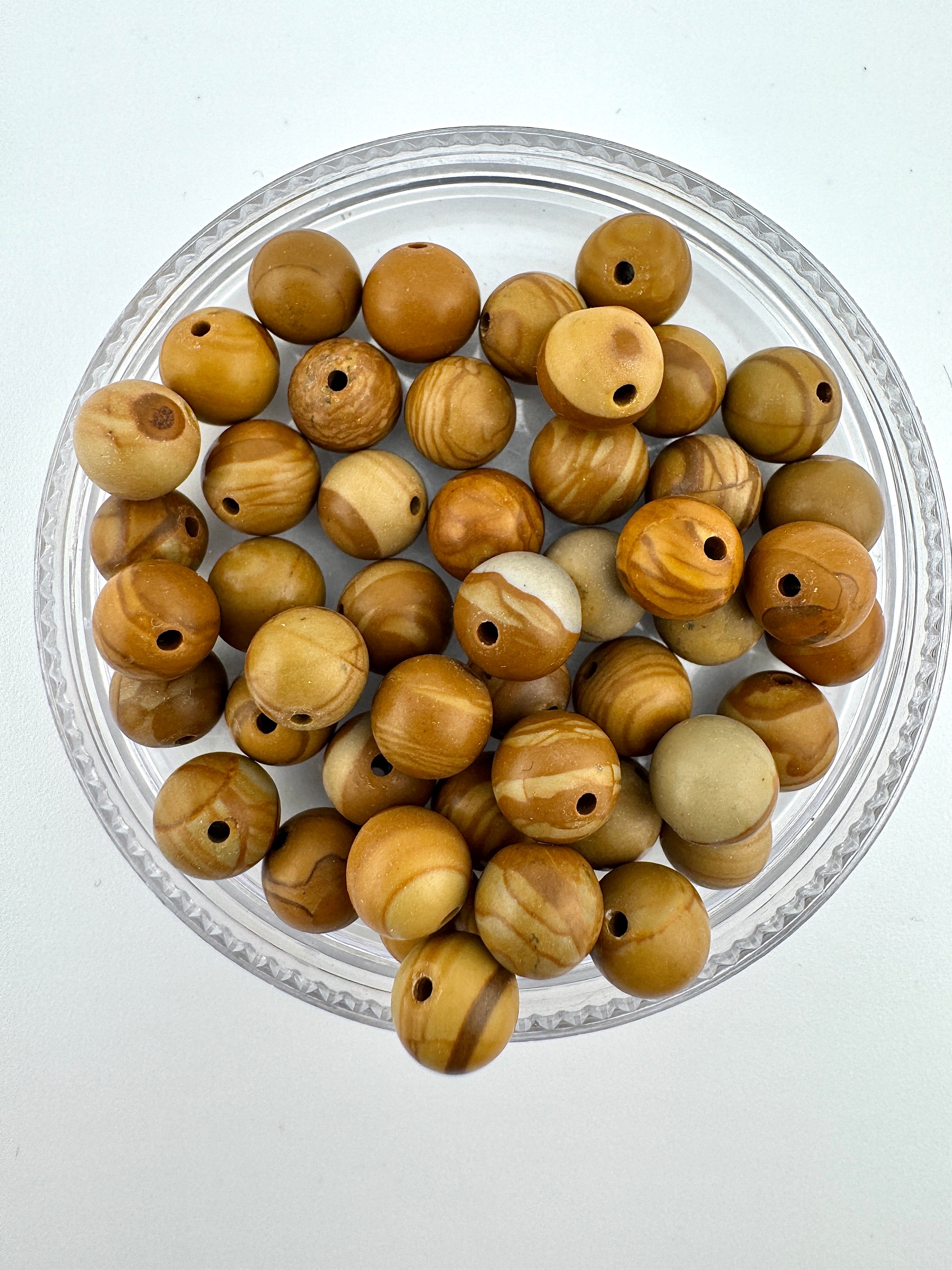 Light Brown Petrified Wood Beads Available in 6mm, 8mm, 10mm Sizes