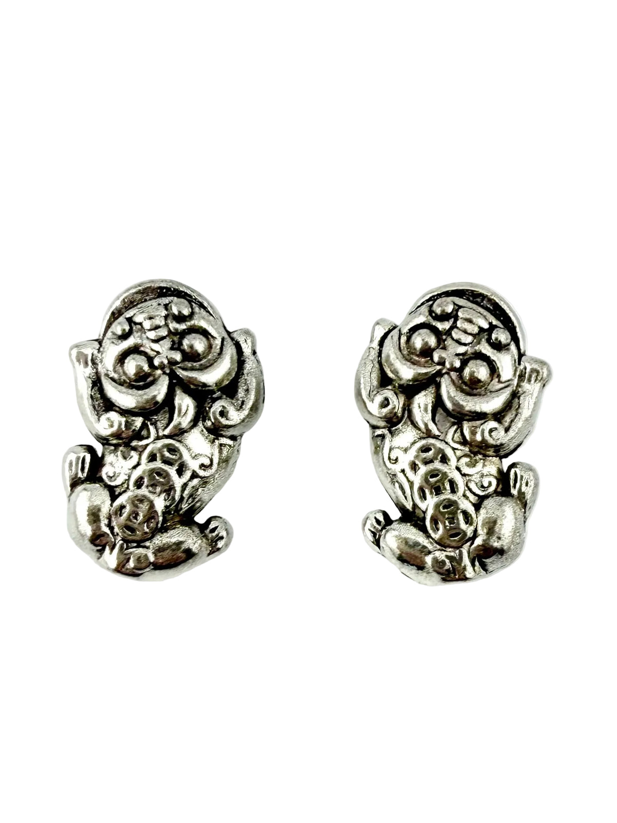 15.5x10mm Sacred Luck Spacer Bead Rhodium
