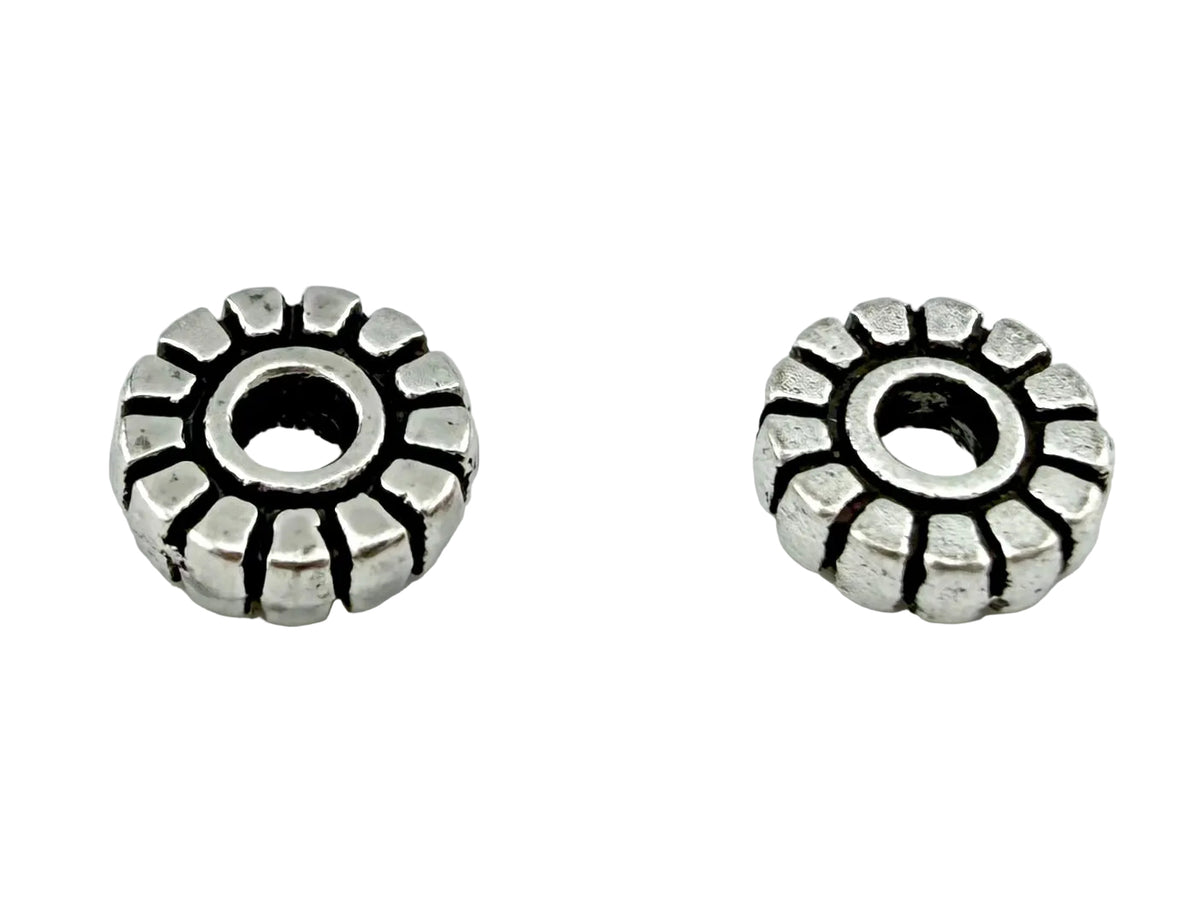 2x6mm Disk Spacer Rhodium