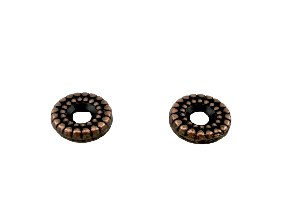 2x8mm Disk Spacer Antique Copper