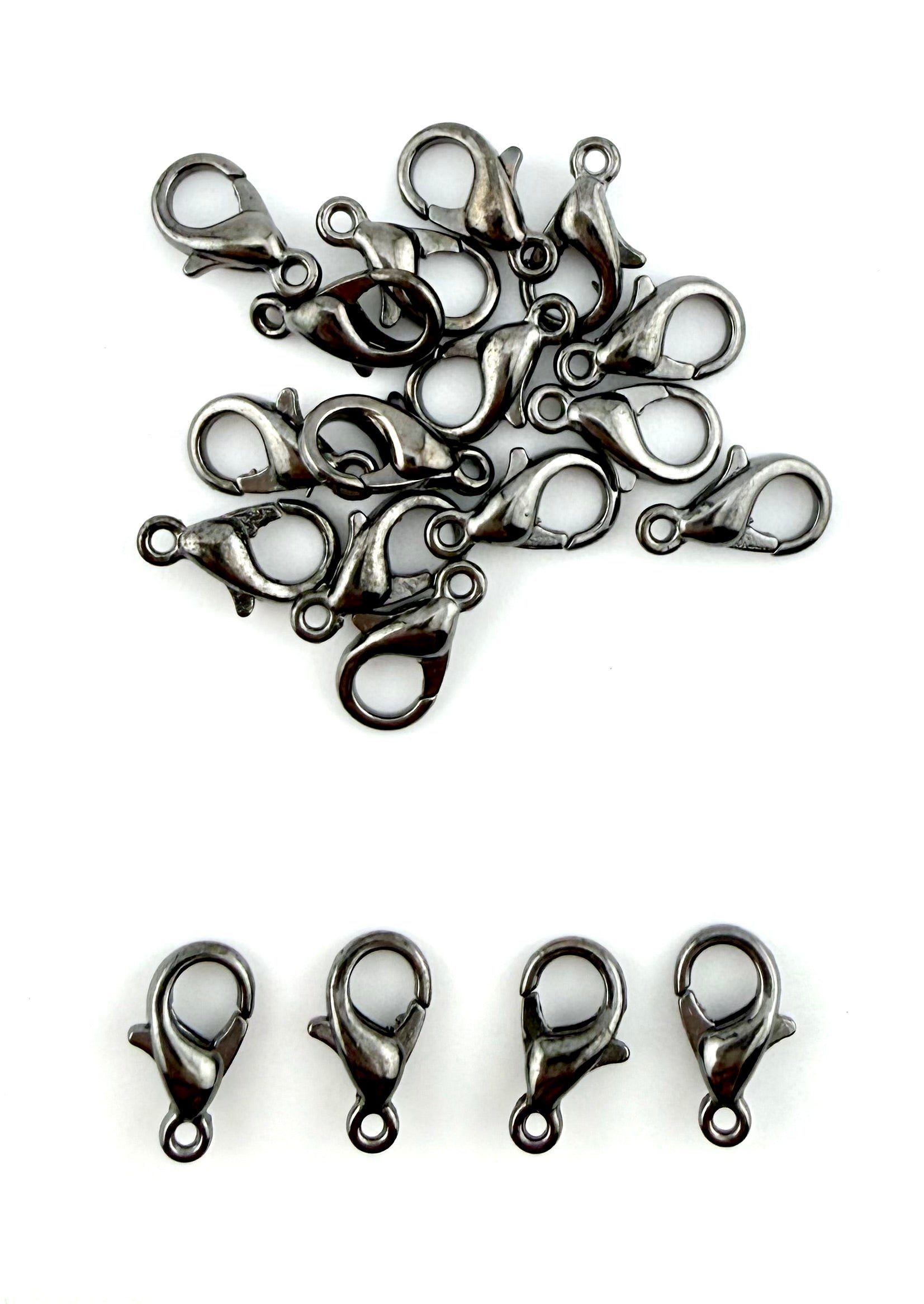 10mm Gunmetal Lobster Clasp
