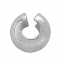 925 Sterling Silver Crimp Cover, 4mm