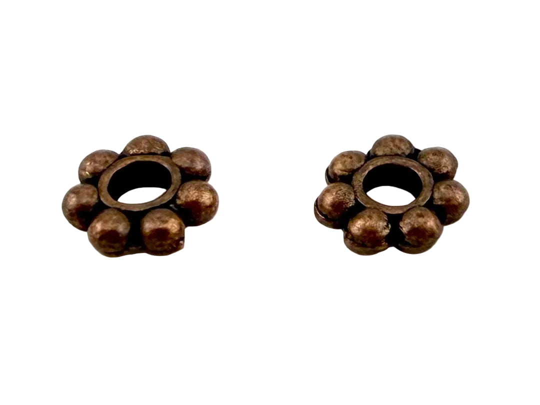 1.5x6mm Daisy Spacer Antique Copper