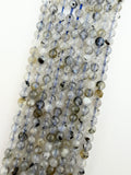 3mm Faceted Labradorite Beads