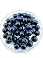 Blue Gold Stone Man Made Beads Available in 4mm, 6mm, 8mm, 12mm Sizes