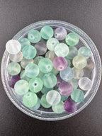 Matte Fluorite Beads Available in 6mm, 8mm Sizes
