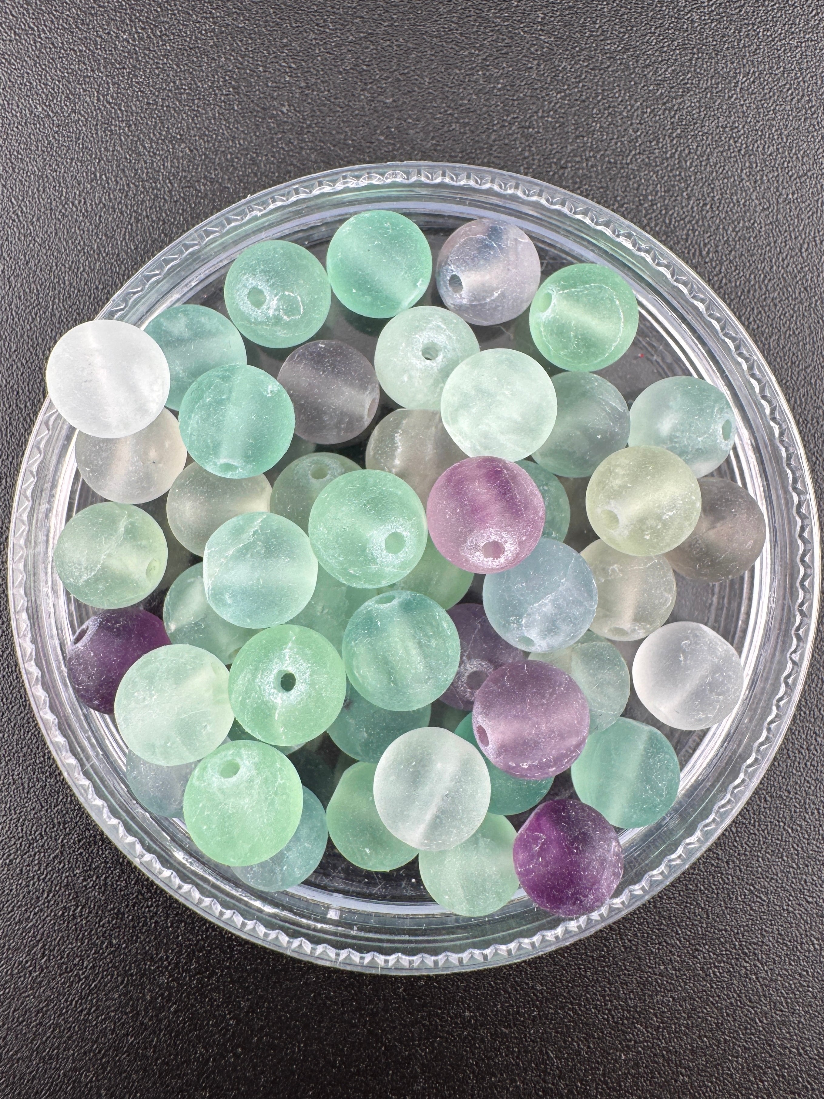 Matte Fluorite Beads Available in 6mm, 8mm Sizes