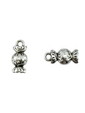 15x3.5mm Candy Spacer Bead Rhodium