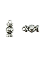 15x3.5mm Candy Spacer Bead Rhodium