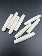 Ivory Buffalo Bone Pipe, Standard thickness  0.5–4inch Carved Bone Pieces for Jewelry & Crafts