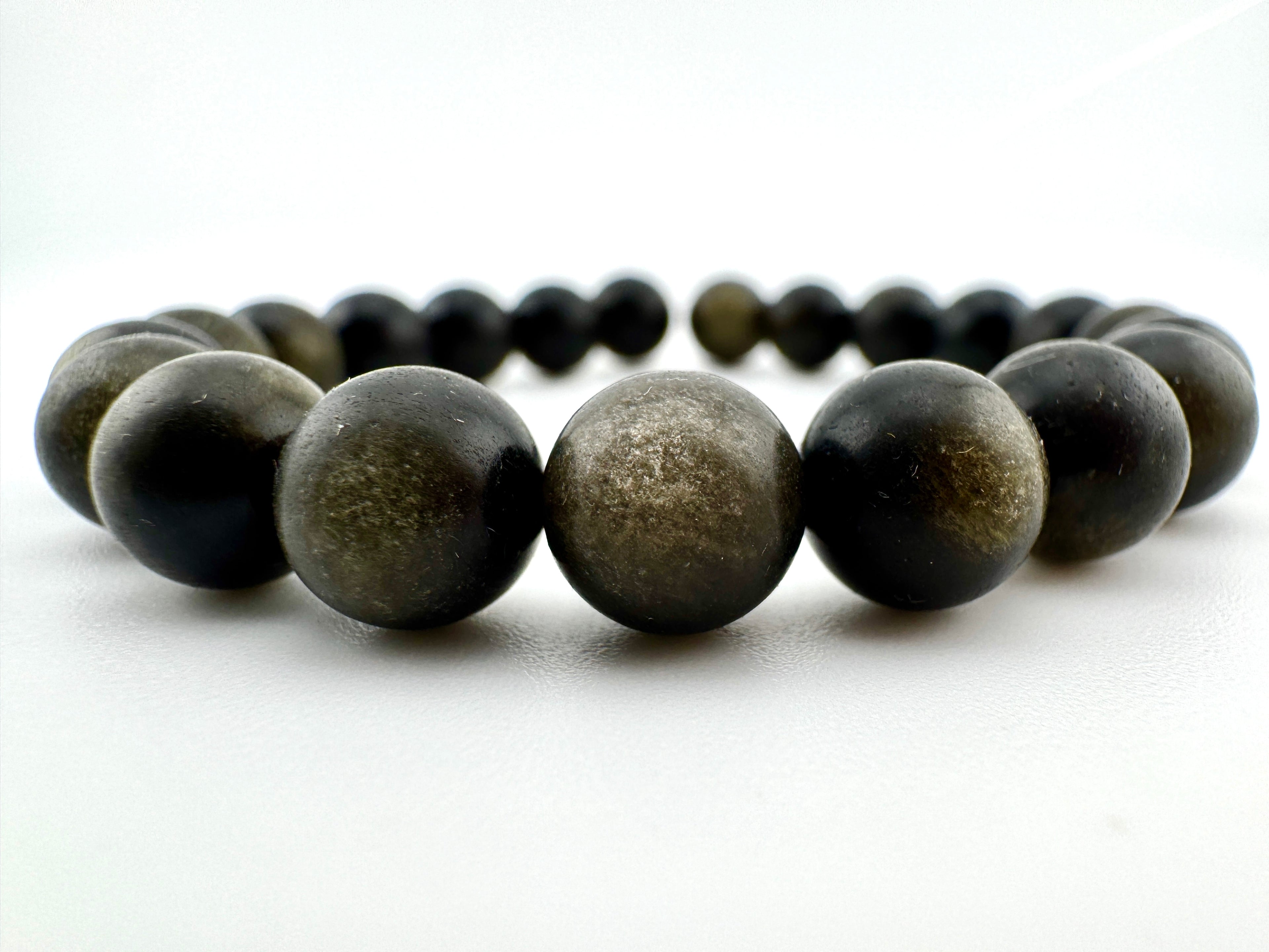Matte Golden Obsidian Beads Available in 6mm, 8mm Sizes