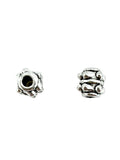 4.5x4mm Double Daisy Spacer Rhodium