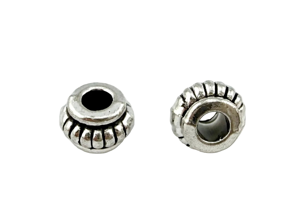 5x6.5mm Spacer Bead Rhodium