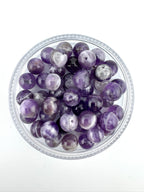 Lined Amethyst Beads Available in 6mm, 8mm Sizes