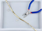 Gold Half Tila Hematite Beads 2.2x5.5mm
