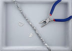 3x9mm Hematite Chips Rhodium